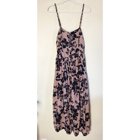 Free People The Perfect Sundress Slit Leg Spaghetti Strap Open Back Midi Dress - Picture 4 of 11